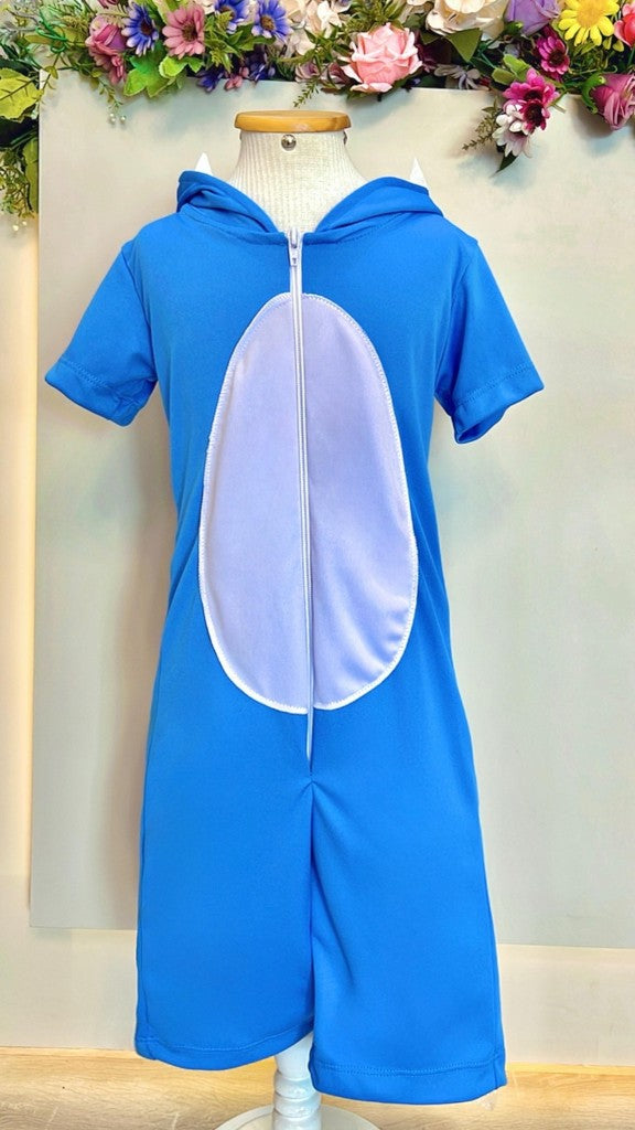 Fantasia Azul do Stitch Angel Lilo para Crianças