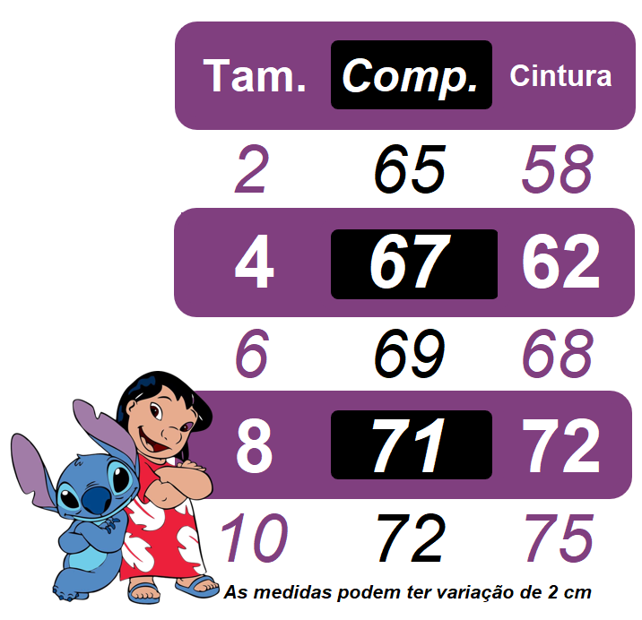 Fantasia Azul do Stitch Angel Lilo para Crianças