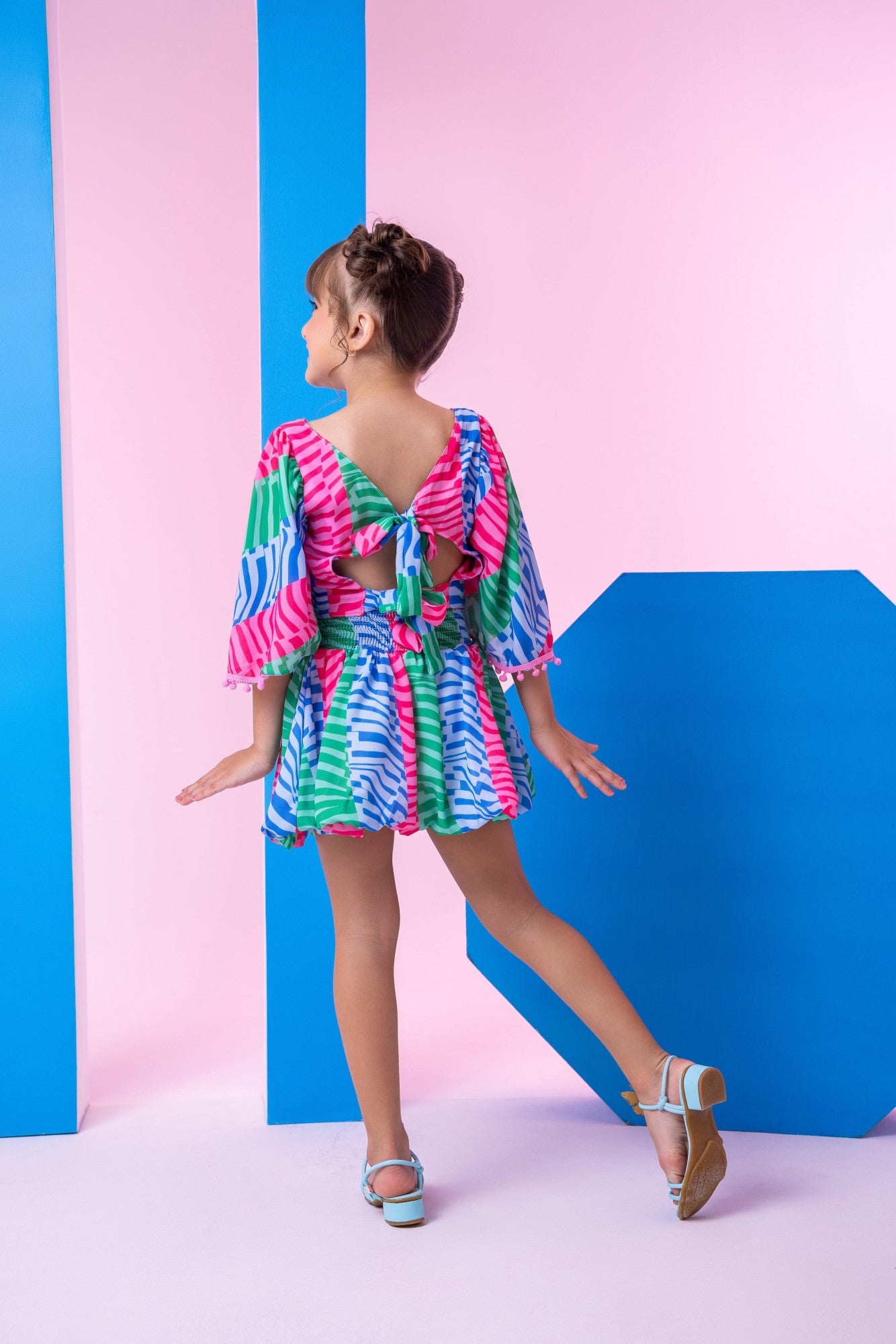Conjunto Infantil Blusinha e Saia Balonê Rosa