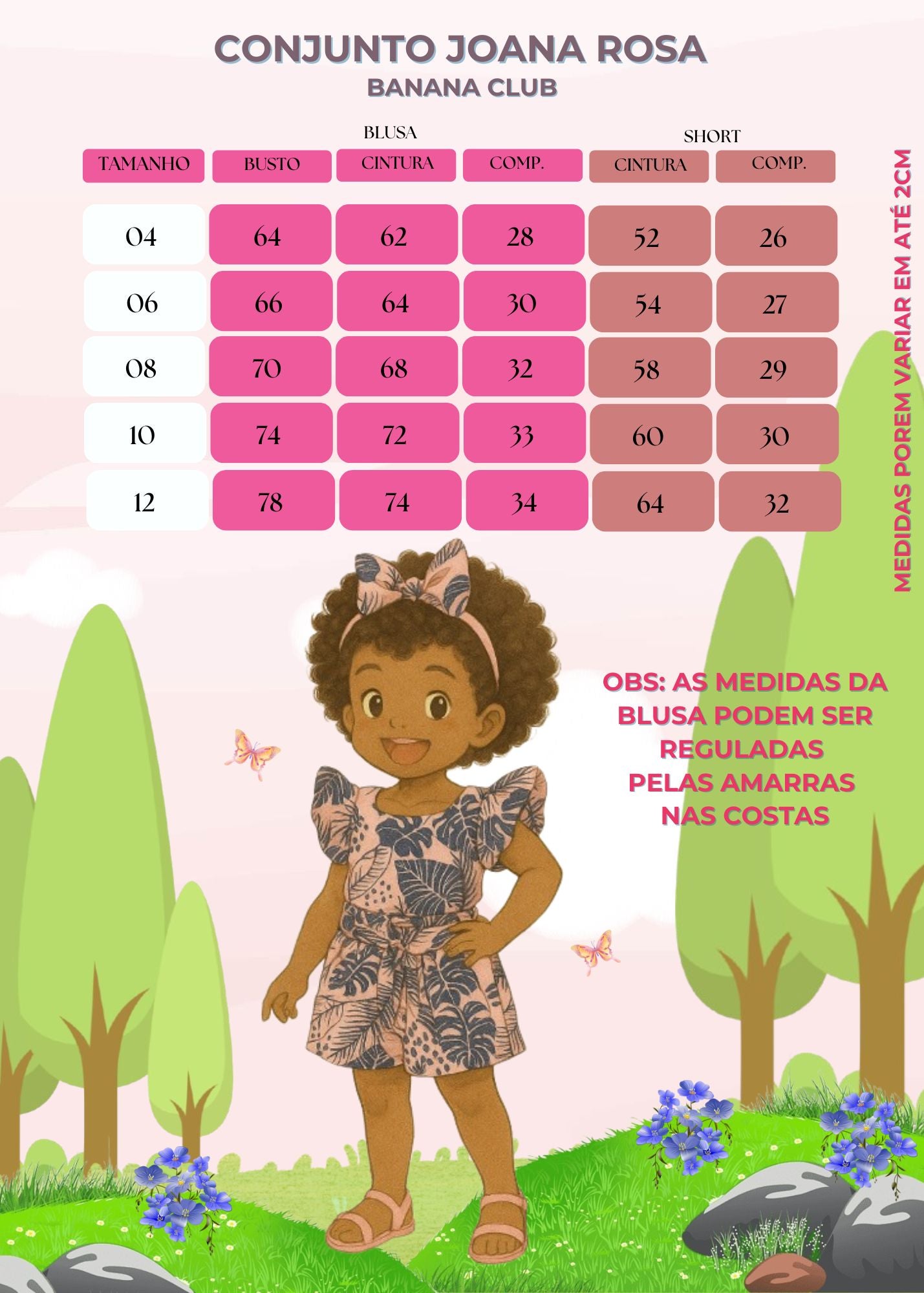 Conjunto Rosa de Viscose com Short e Cropped para o Verão