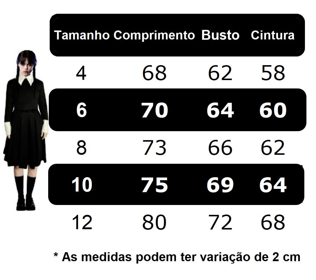 Fantasia Infantil Preto Com Babados Luxo Para Meninas