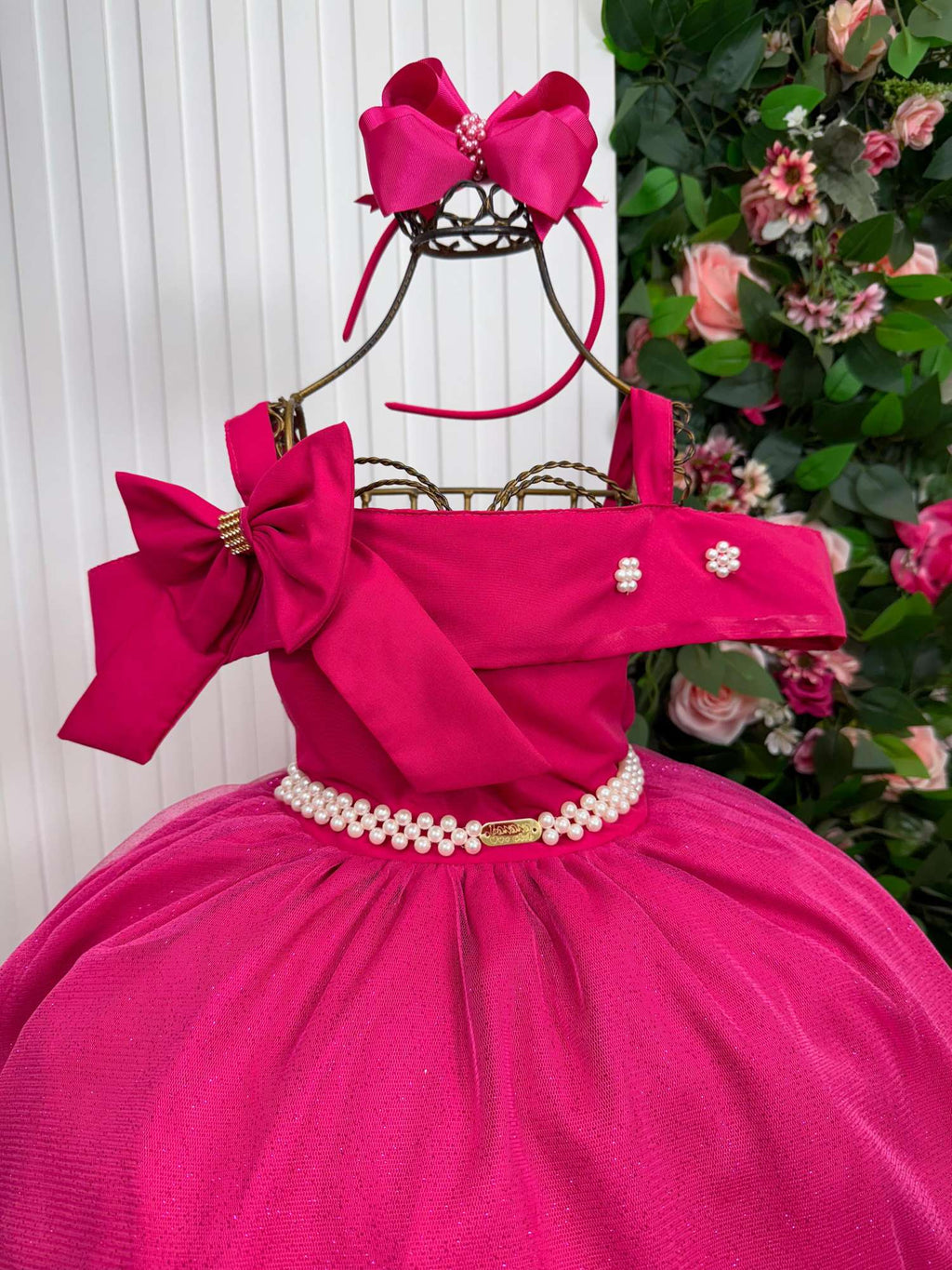 Vestido Longo Pink Doce Elegância em Tecido Techno Sport