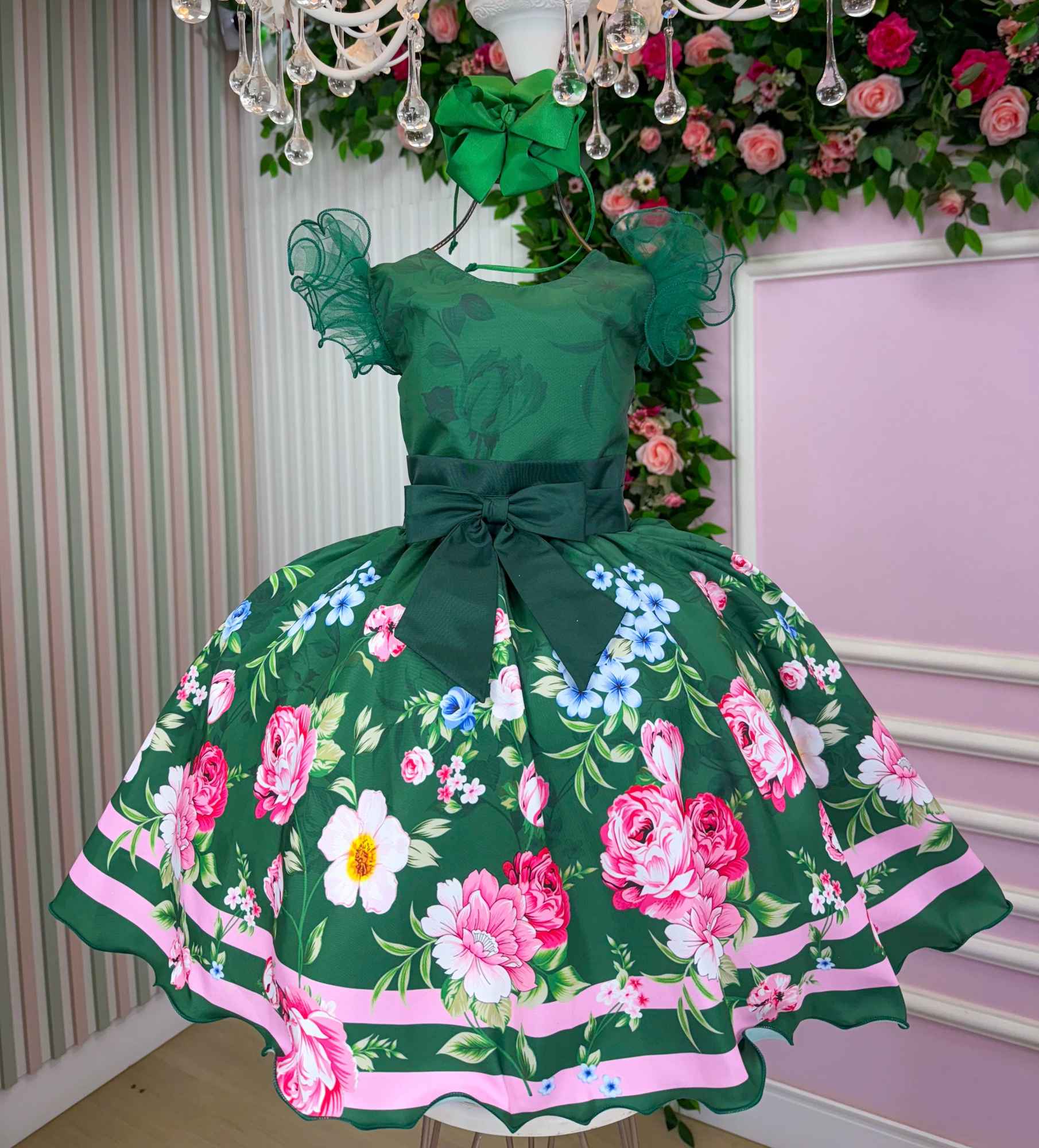 Vestido Verde de Natal com Charme e Magia
