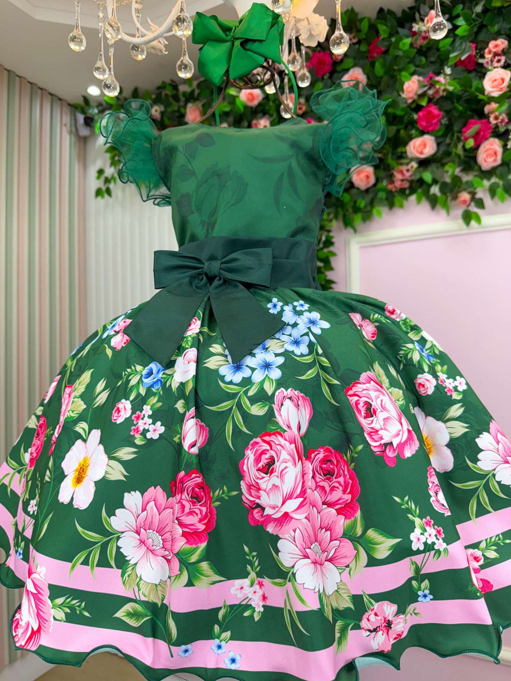 Vestido Verde de Natal com Charme e Magia