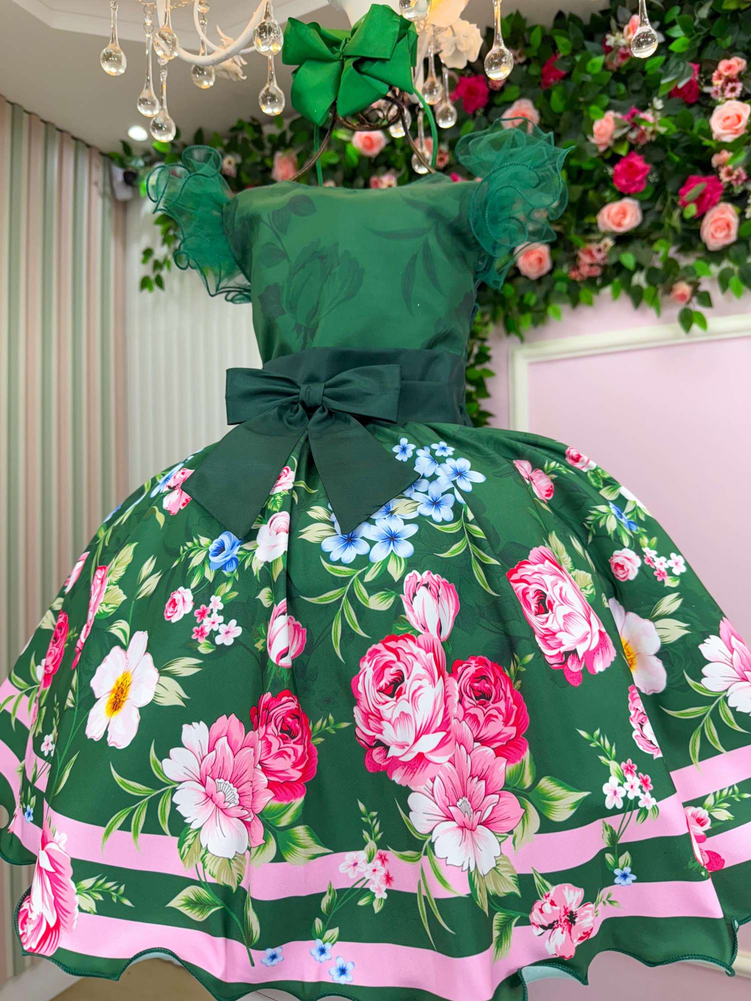 Vestido Verde de Natal com Charme e Magia