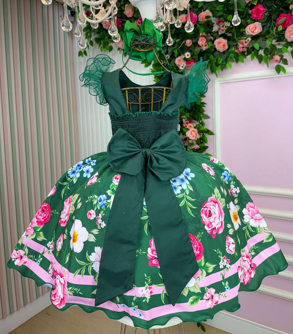 Vestido Verde de Natal com Charme e Magia