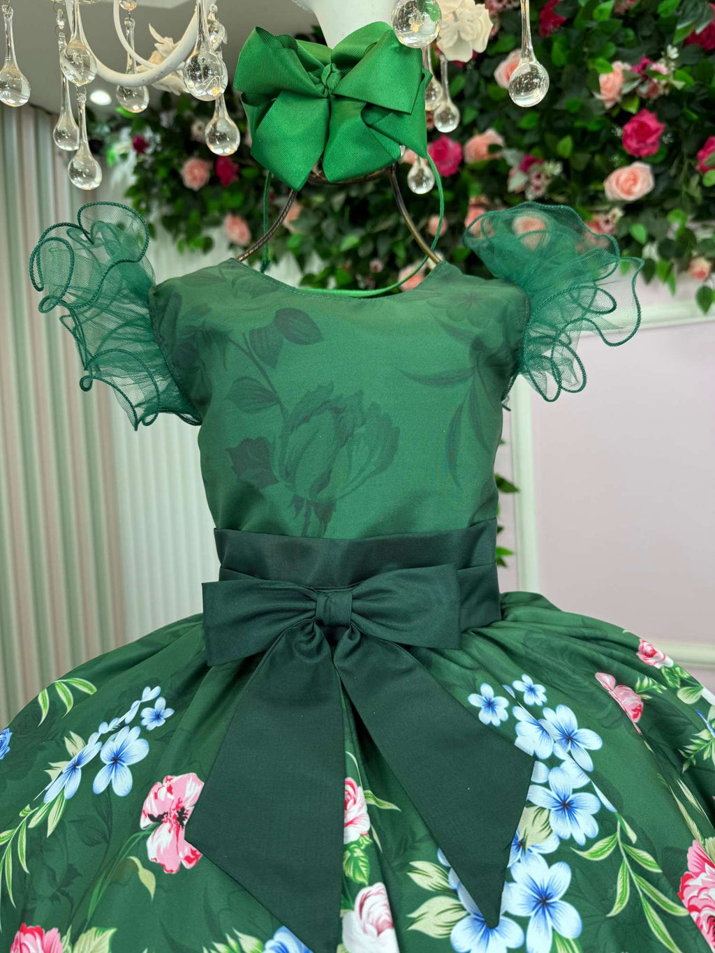Vestido Verde de Natal com Charme e Magia