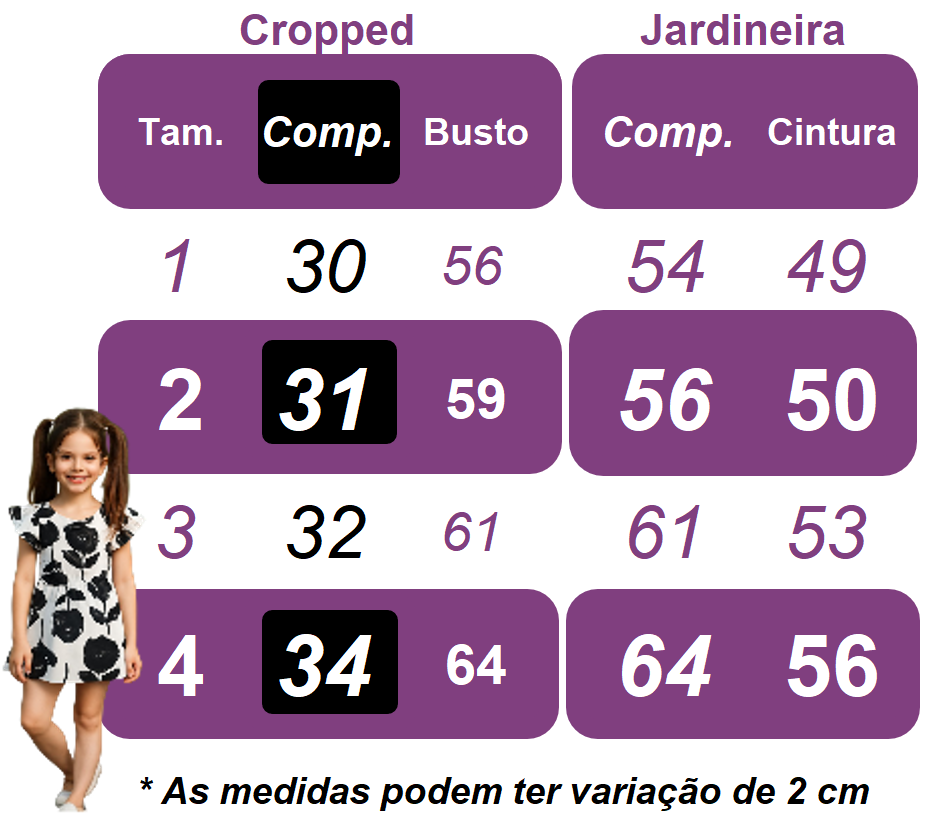 Vestido Infantil Jardineira Fazendinha Vaquinha