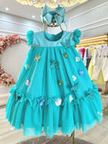 Vestido Infantil Verde Jardim Encantado Luxo