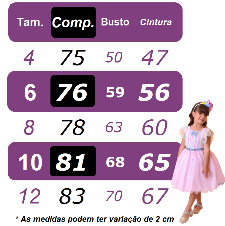 Vestido Infantil Branca de Neve com Renda Metalizada Dourada