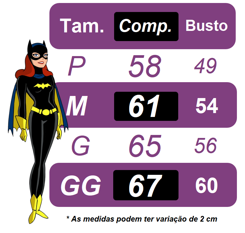 Fantasia Infantil Com Máscara Temática da Batgirl para Festas
