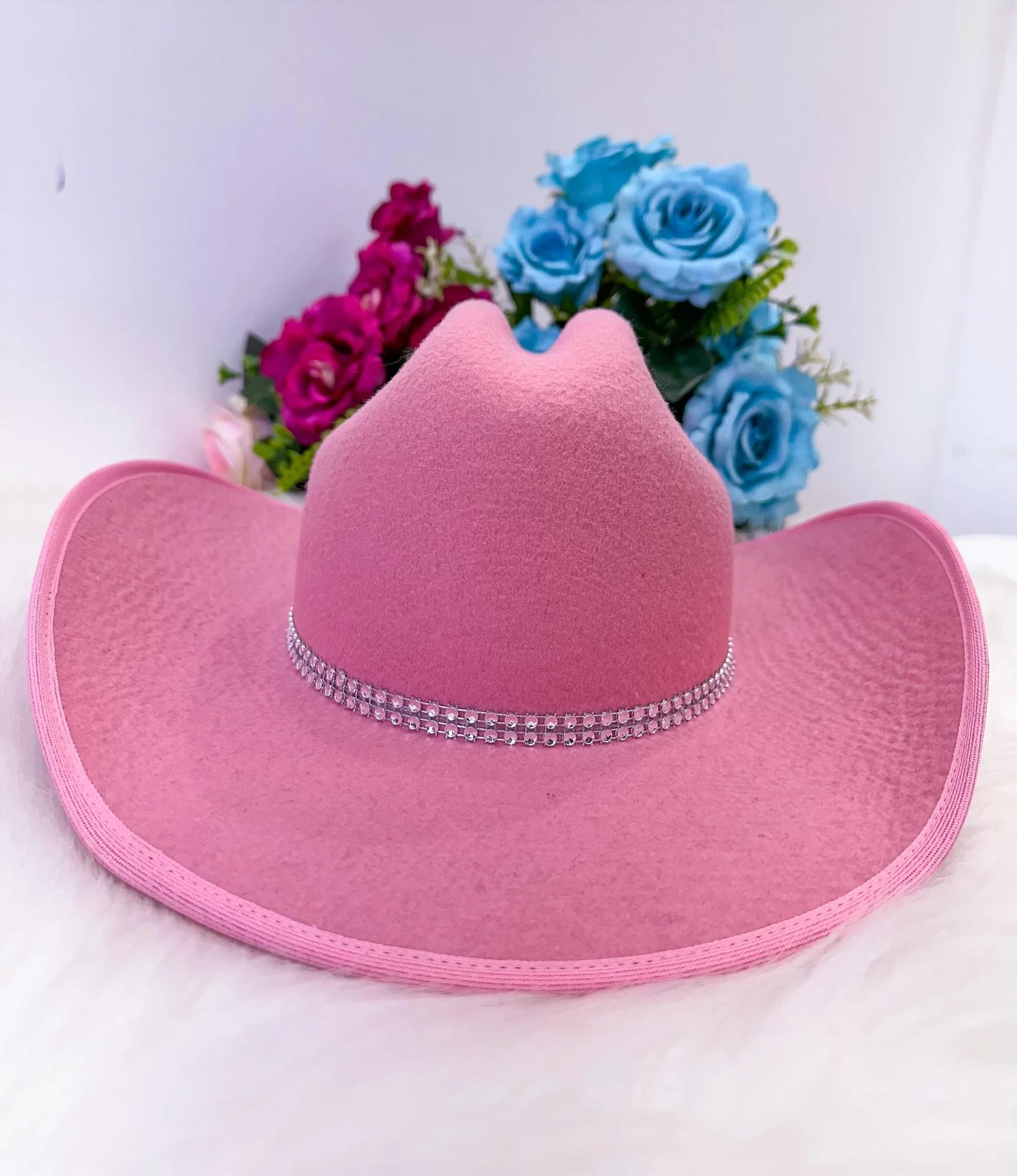 Conjunto Jeans Boiadeira com Chapéu e Franjas para Meninas