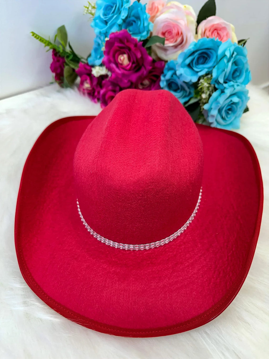Conjunto Jeans Boiadeira com Chapéu e Franjas para Meninas
