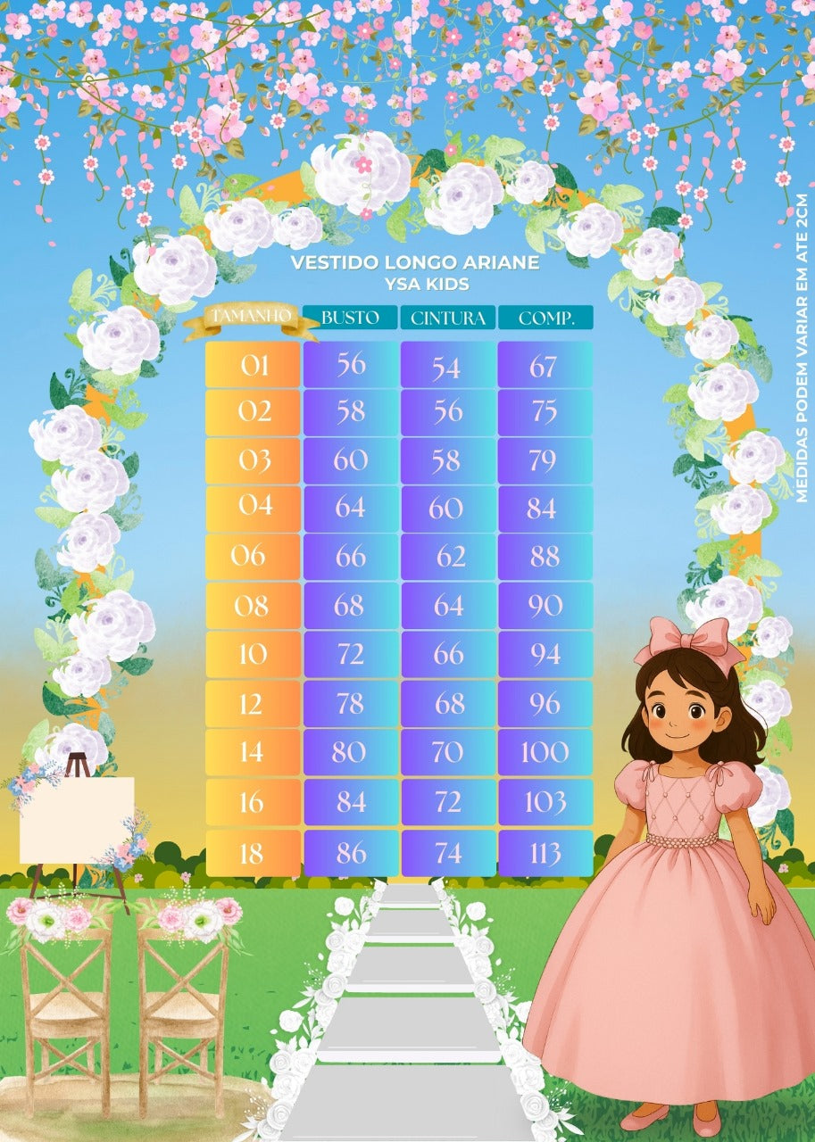 Vestido Longo Verde Oliva em Tecido 100% Poliéster com Babado Tule
