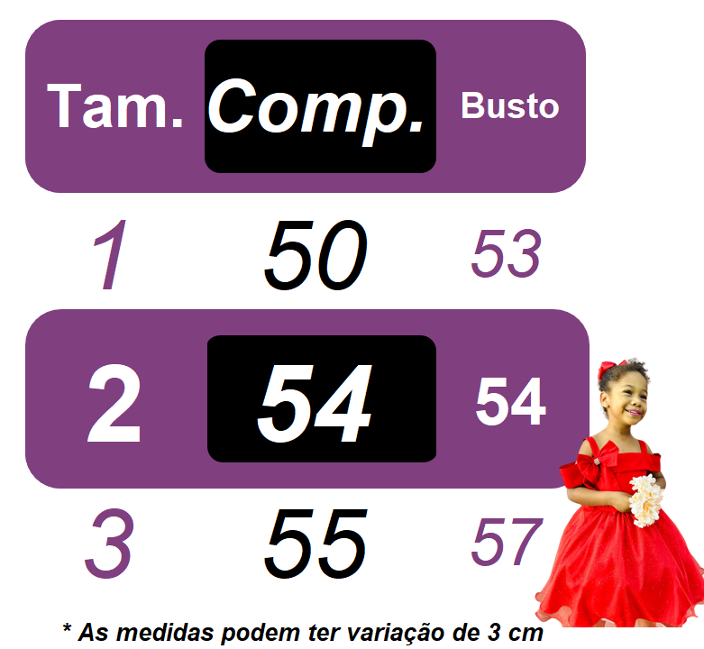 Vestido Infantil Luxo Vermelho Escuro Jardim Encantado