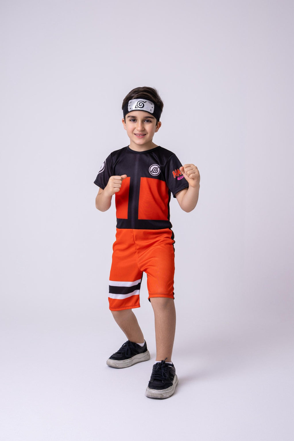 Fantasia Temática Naruto em Tecido Elenca Premium para Crianças