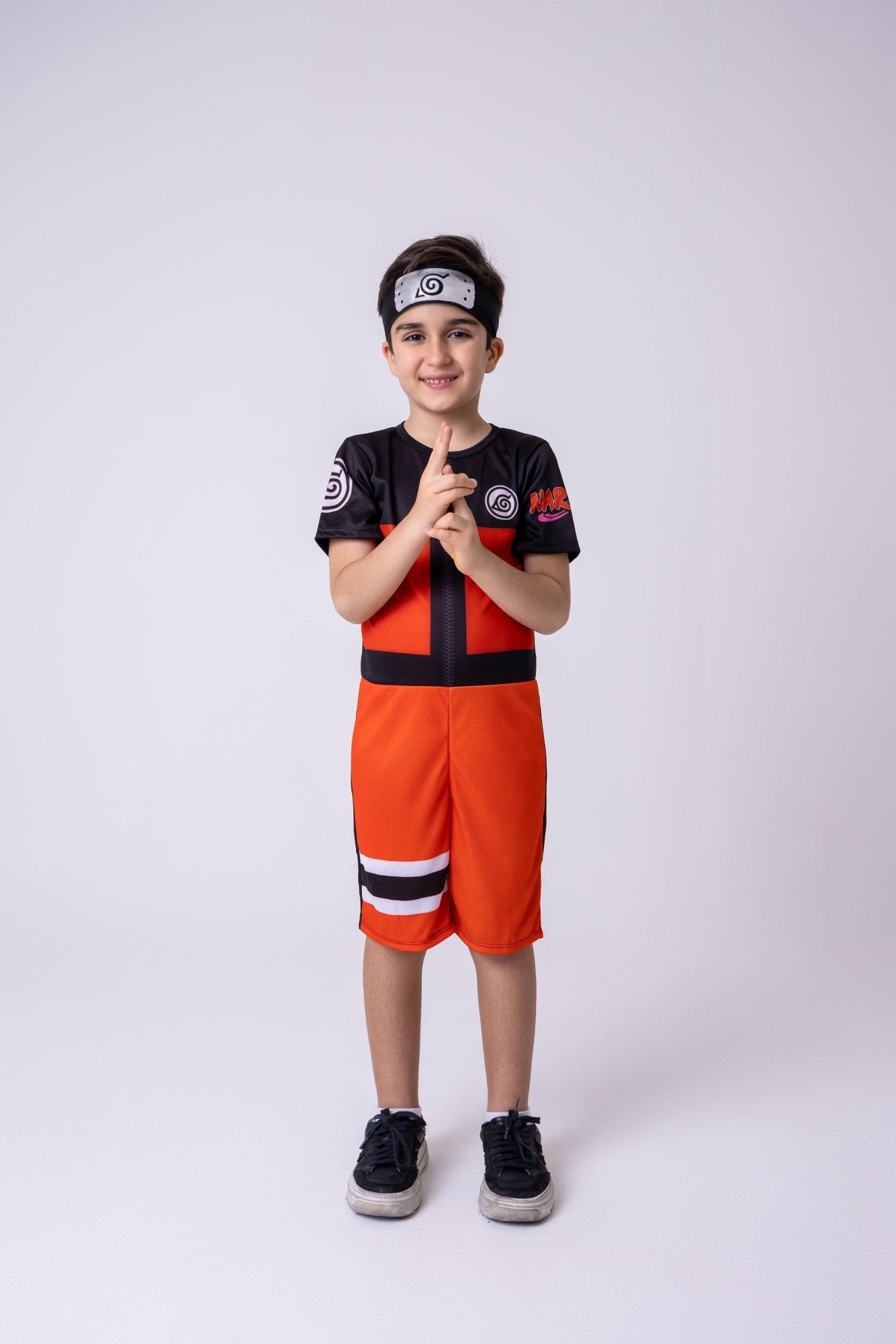 Fantasia Temática Naruto em Tecido Elenca Premium para Crianças