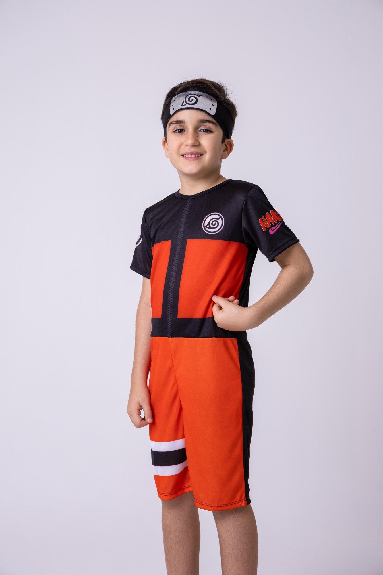 Fantasia Temática Naruto em Tecido Elenca Premium para Crianças