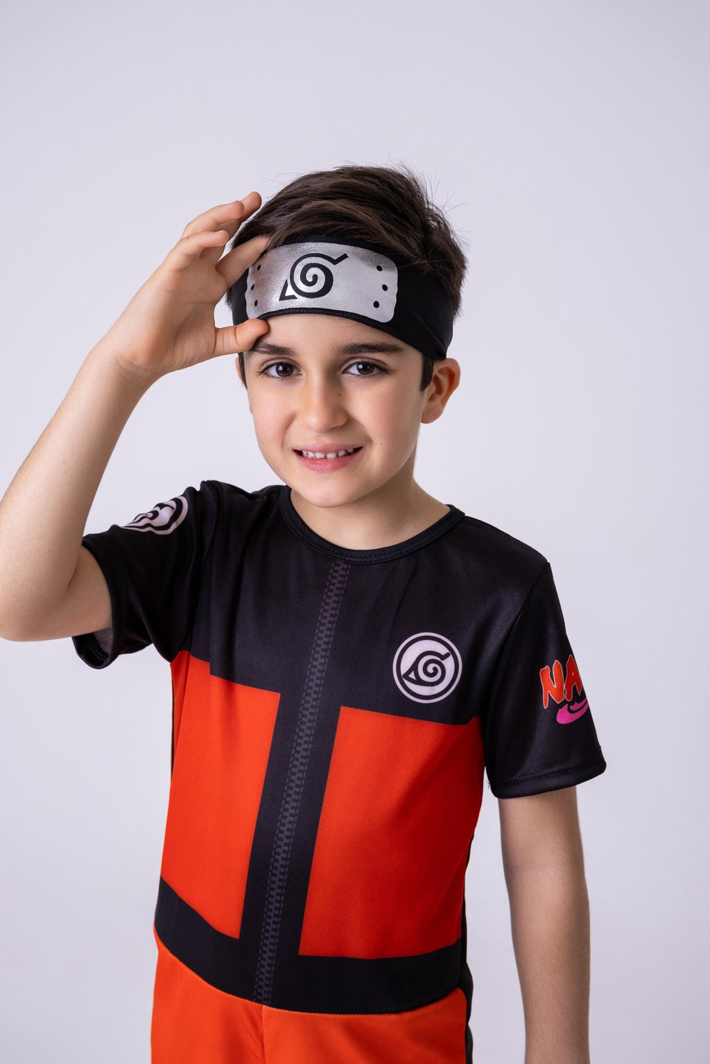 Fantasia Temática Naruto em Tecido Elenca Premium para Crianças