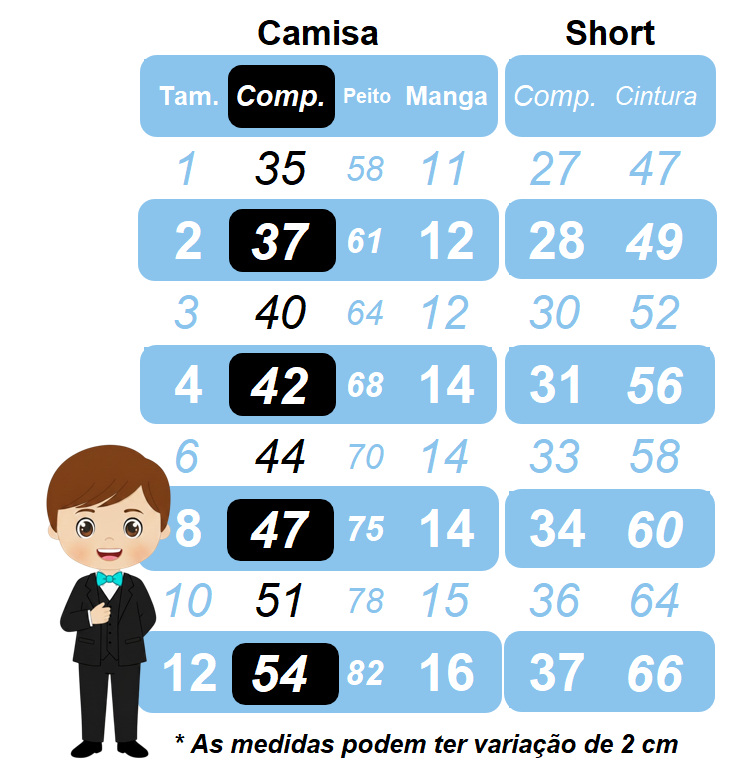 Conjunto Social Pajem Camisa Branca Bermuda e Suspensório Azul Claro