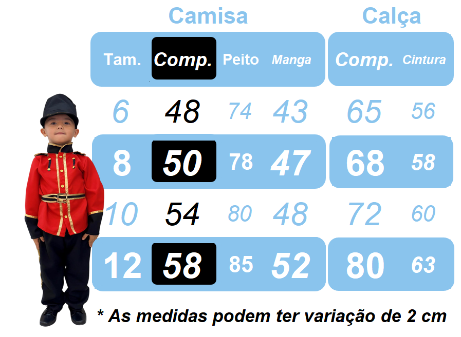 Fantasia Luxuosa de Soldado para Crianças