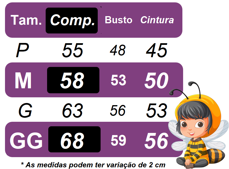 Fantasia Infantil Abelhinha Amarelo e Preto com Detalhes Dourados