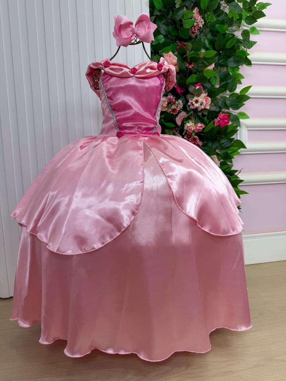 Fantasia Aurora A Bela Adormecida Modelo 3 para Crianças