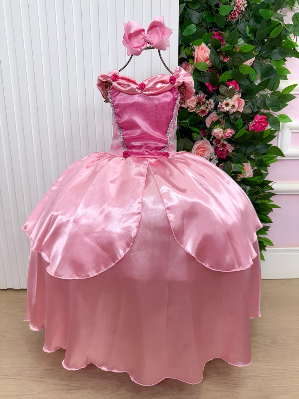 Fantasia Aurora A Bela Adormecida Modelo 3 para Crianças