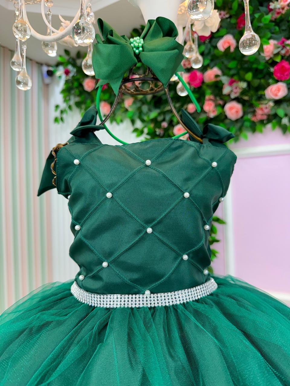 Vestido Marie Mariely Verde Esmeralda