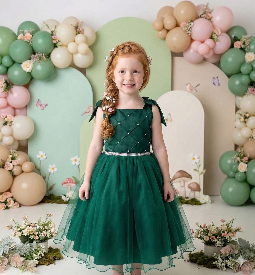 Vestido Marie Mariely Verde Esmeralda