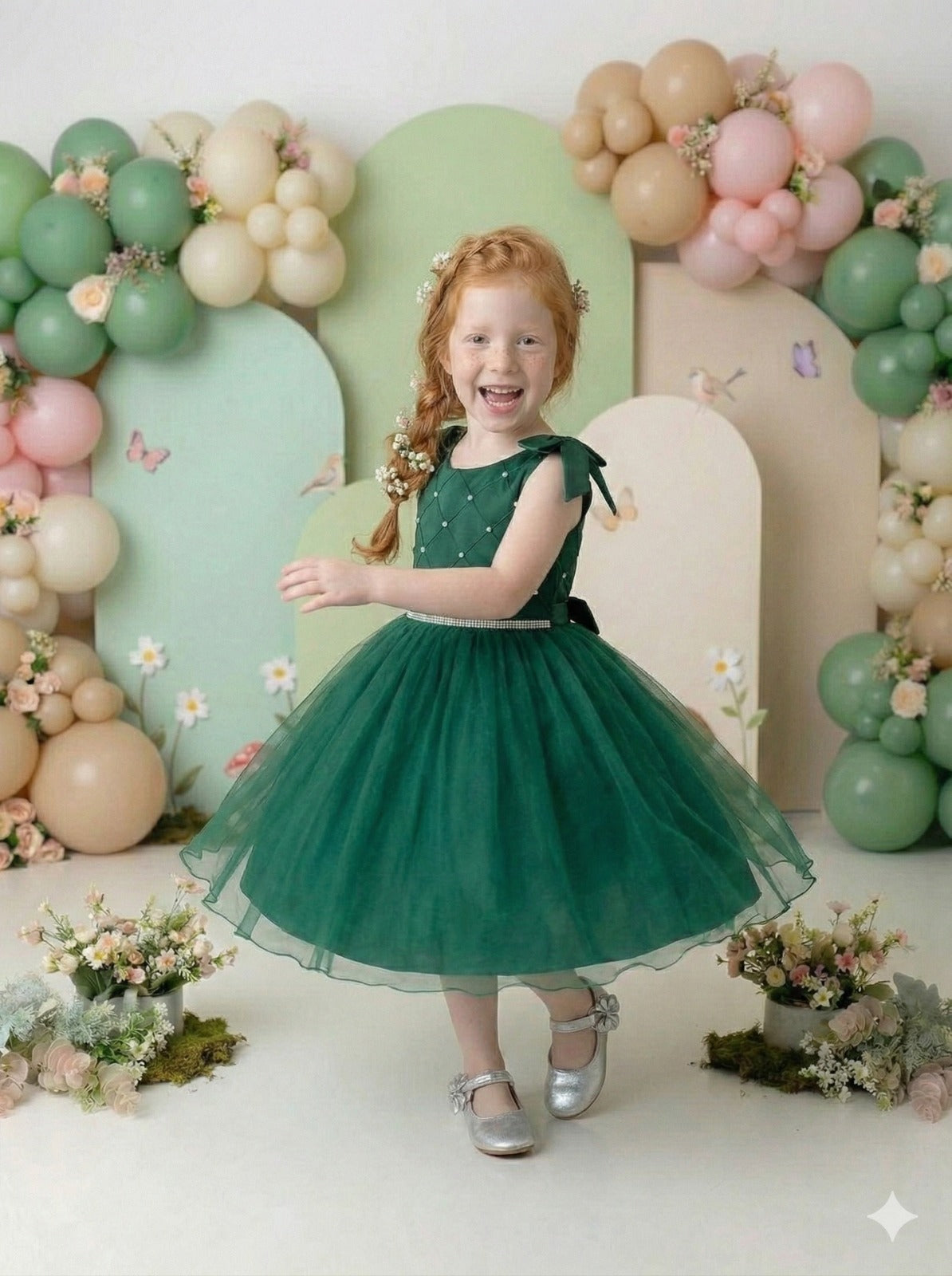 Vestido Marie Mariely Verde Esmeralda
