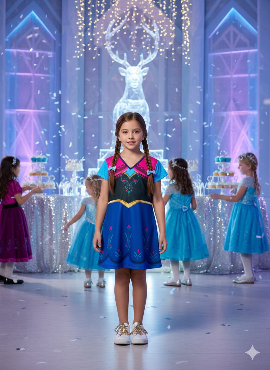Fantasia Infantil Frozen Ana para Crianças