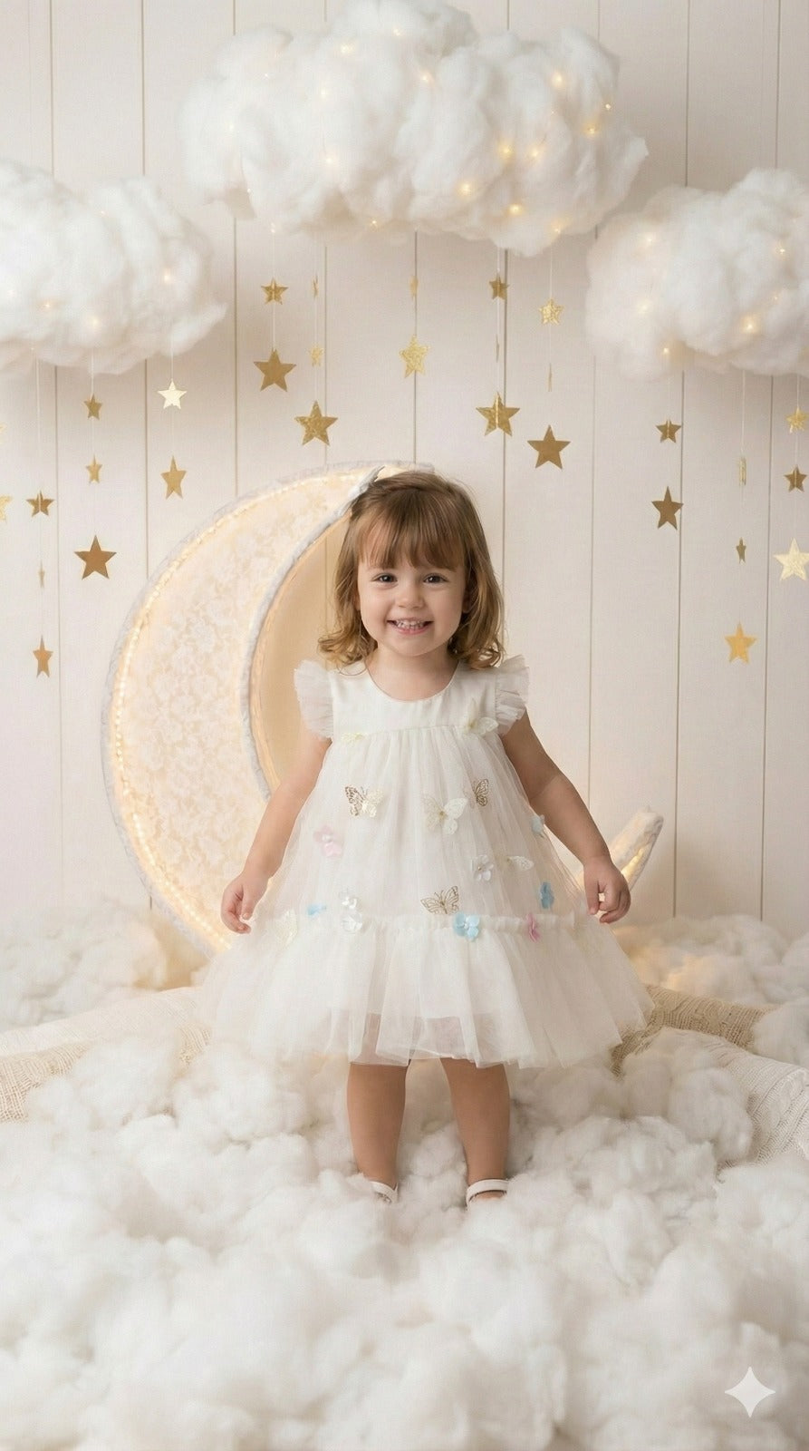 Vestido Infantil Luxo Jardim Encantado em Tule Rosa