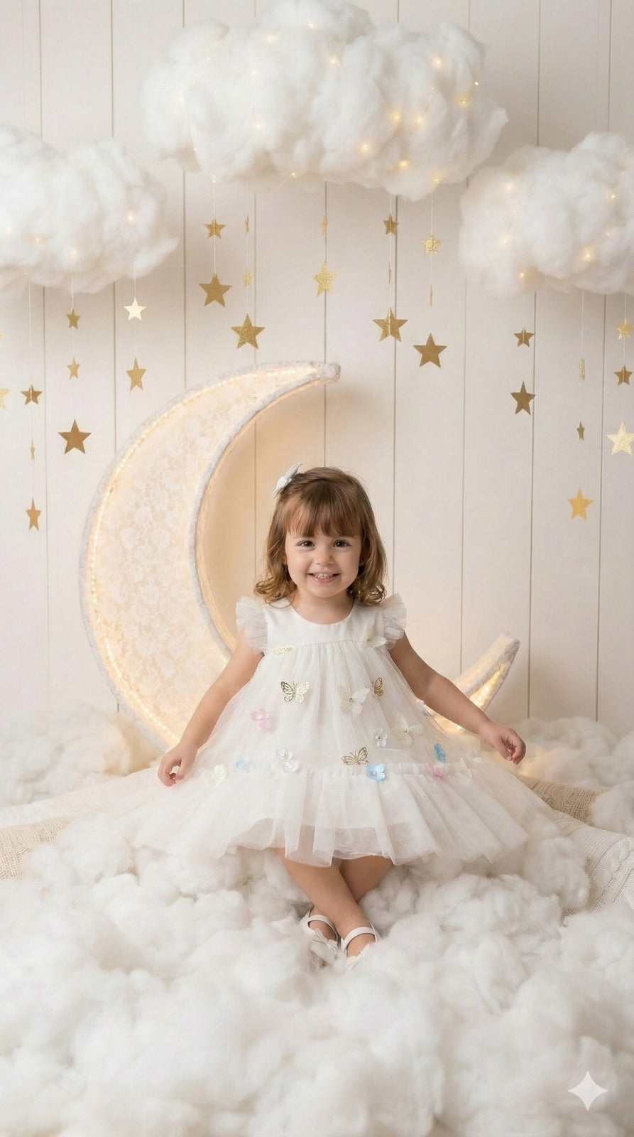 Vestido Infantil Luxo Jardim Encantado em Tule Rosa