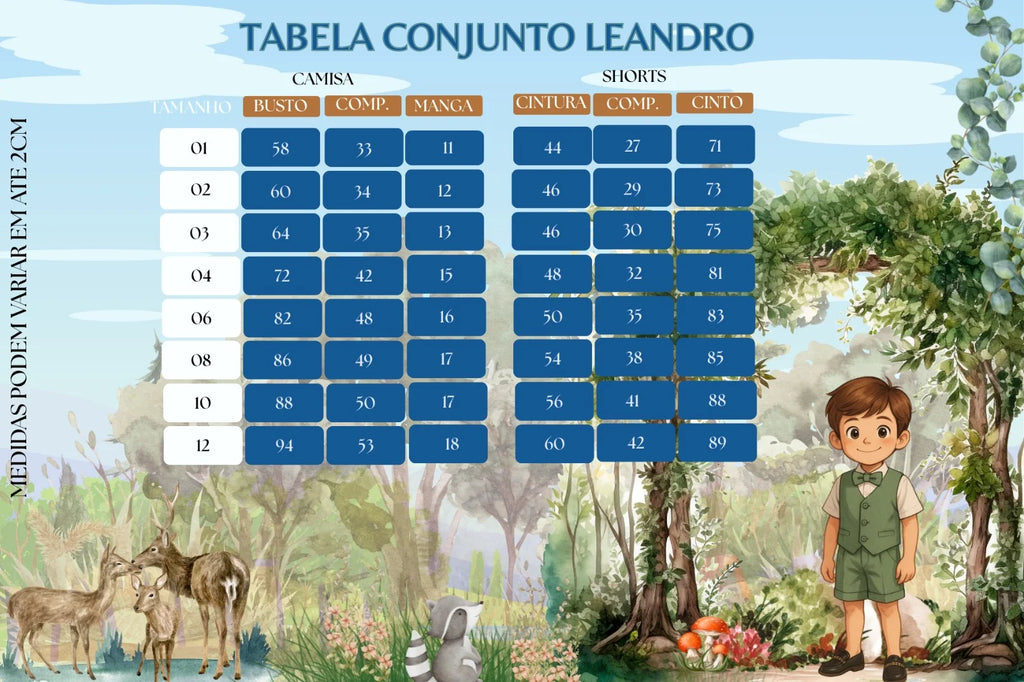 Conjunto Social Infantil Bege com Colete e Bermuda para Eventos Especiais