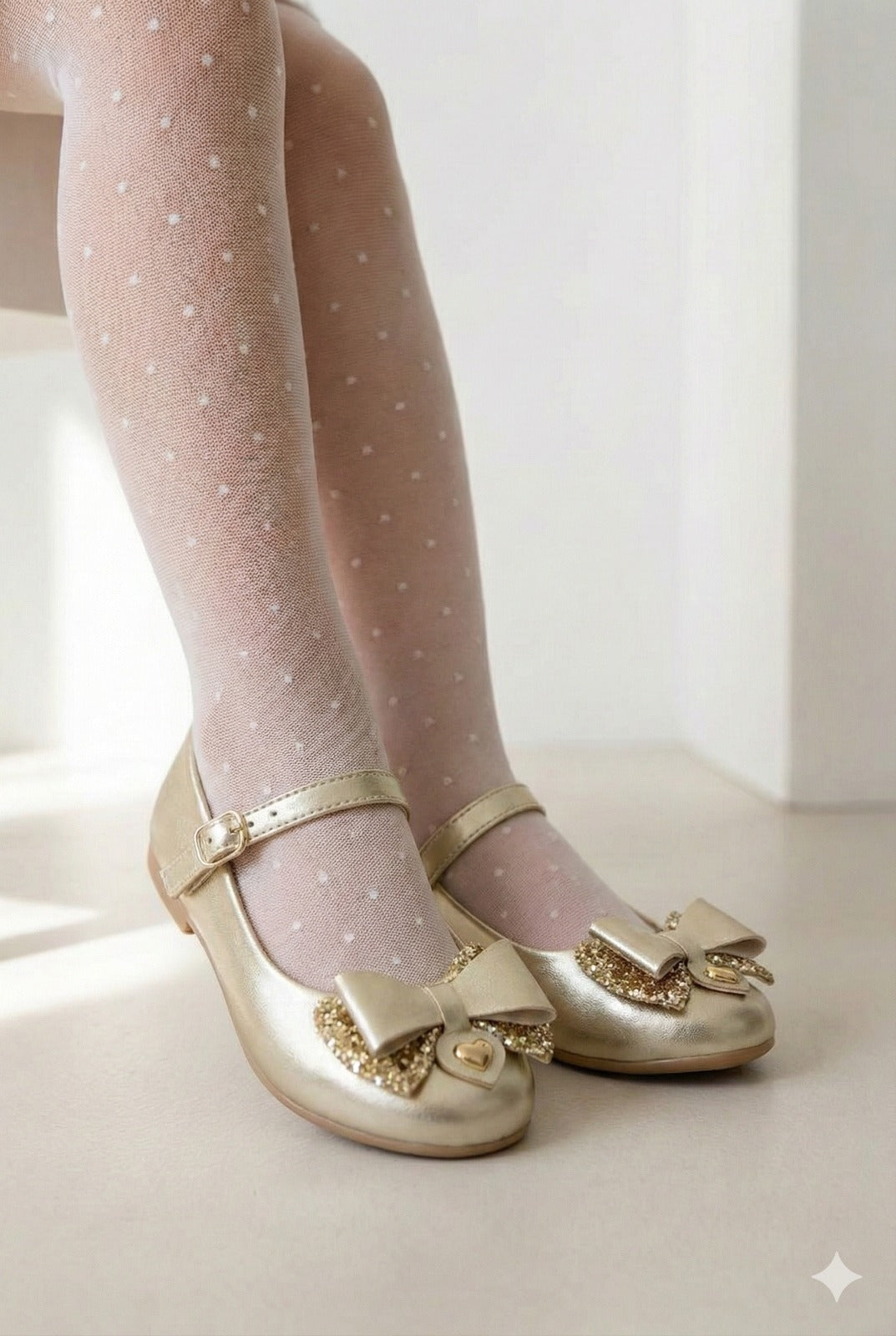 Sapatilha Infantil Dourada Gigi Confortável e Elegante