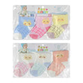 Meias p/ Bebê 0-6 meses 3 Pares - 7320  Cores Sortidas