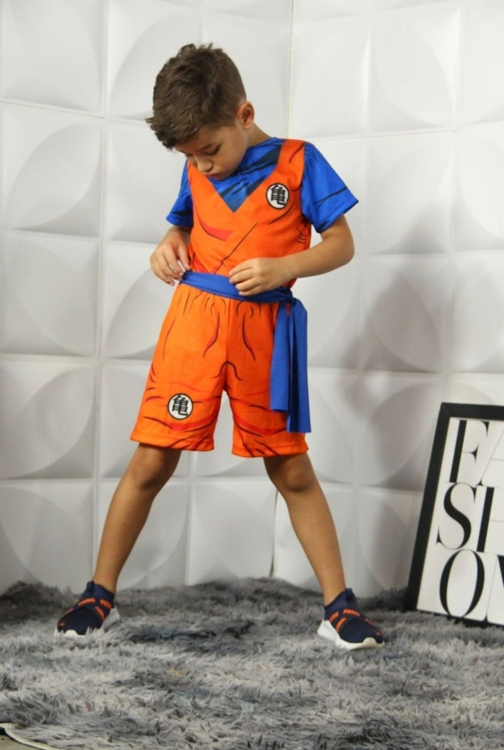 Fantasia Infantil Menino Goku Pronta Entrega