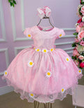 Vestido Jardim Encantado com Forro de Algodão e Poliester