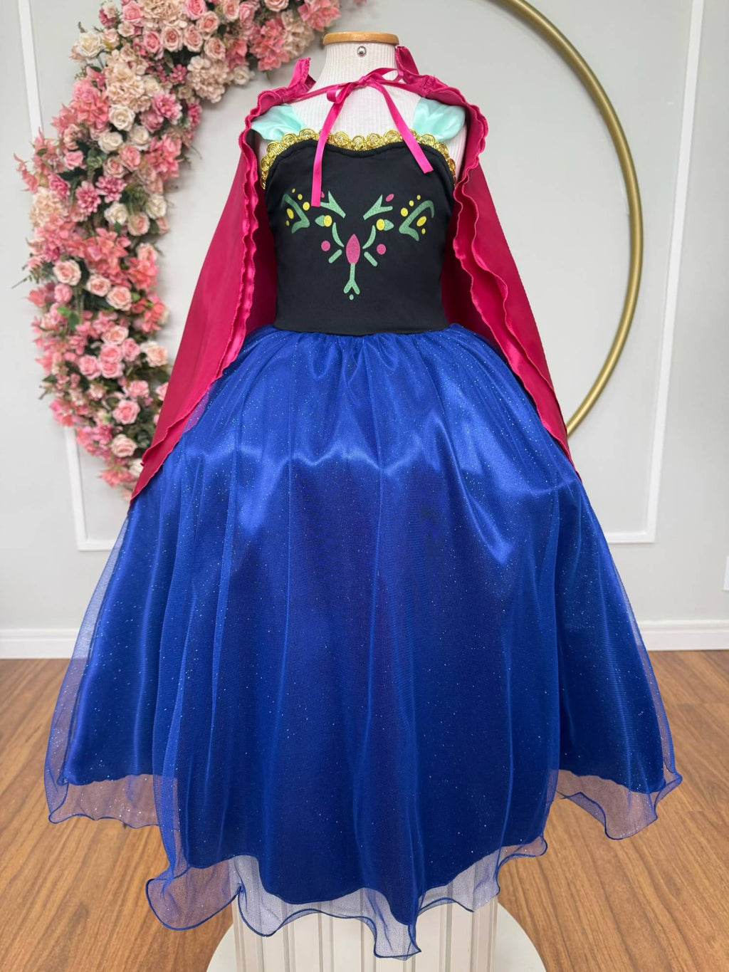Fantasia Infantil com Capa para Princesas em Luxo