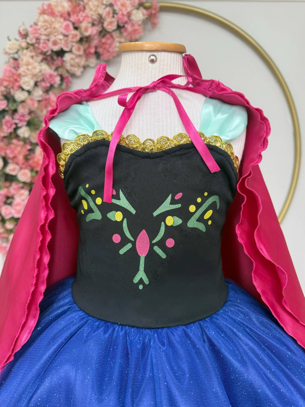 Fantasia Infantil com Capa para Princesas em Luxo